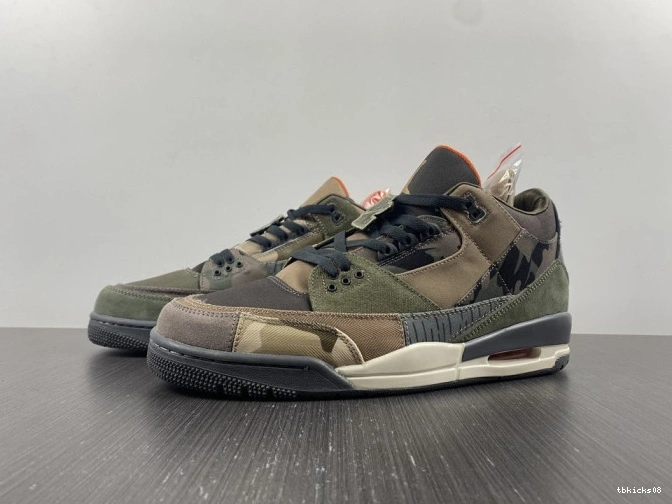Cheap TBkick Retro Jordan Patchwork 3 Air Camo DO1830-200 0825